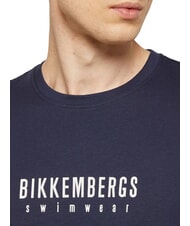 BIKKEMBERGS ICONIC Tricou din bumbac, cu m&acirc;necă scurtă marina - tricou - 3