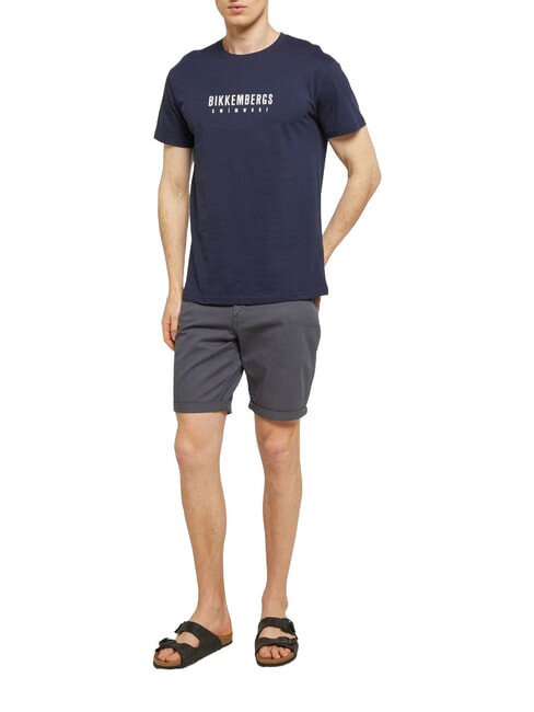ICONIC Tricou din bumbac, cu m&acirc;necă scurtă marina - tricou
