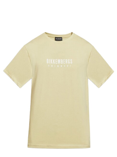 ICONIC Tricou din bumbac, cu m&acirc;necă scurtă bej - tricou