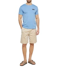 BIKKEMBERGS BASIC Tricou cu m&acirc;necă scurtă și guler rotund azur - tricou - 4