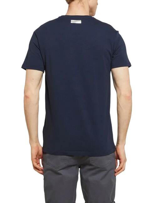 BASIC Tricou cu m&acirc;necă scurtă și guler rotund marina - tricou
