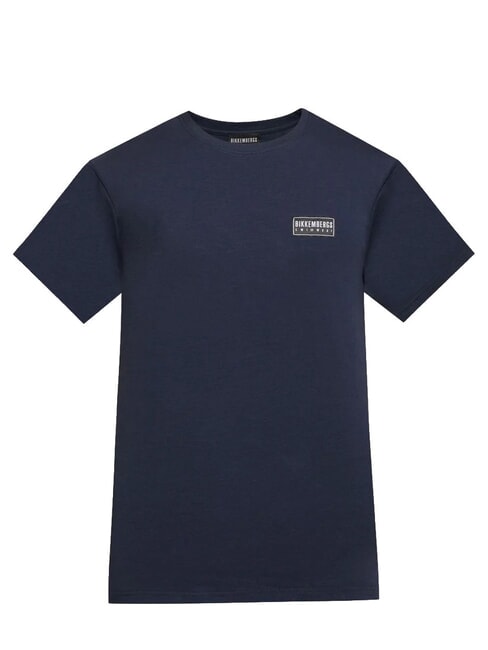 BASIC Tricou cu m&acirc;necă scurtă și guler rotund marina - tricou