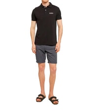 BIKKEMBERGS ICONIC Tricou polo din bumbac, cu m&acirc;necă scurtă negru - maiou Polo - 4