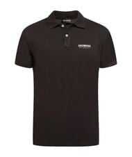BIKKEMBERGS ICONIC Tricou polo din bumbac, cu m&acirc;necă scurtă negru - maiou Polo - 5