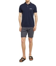BIKKEMBERGS ICONIC Tricou polo din bumbac, cu m&acirc;necă scurtă marina - maiou Polo - 4