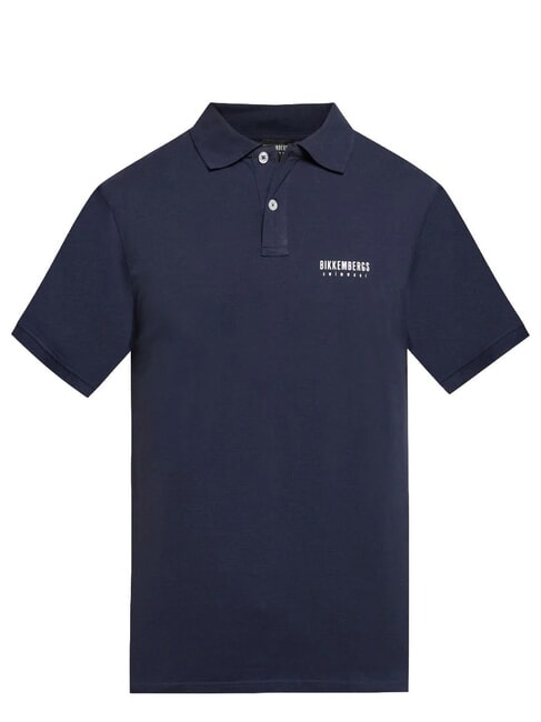 ICONIC Tricou polo din bumbac, cu m&acirc;necă scurtă marina - maiou Polo