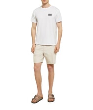 BIKKEMBERGS BASIC Tricou cu m&acirc;necă scurtă și guler rotund alb - tricou - 4