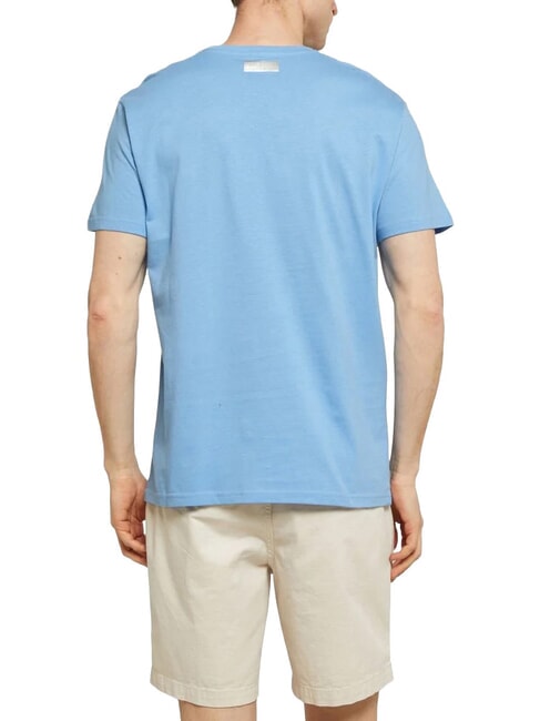 ICONIC Tricou din bumbac, cu m&acirc;necă scurtă azur - tricou
