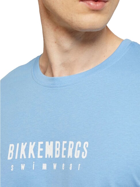 ICONIC Tricou din bumbac, cu m&acirc;necă scurtă azur - tricou