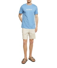 BIKKEMBERGS ICONIC Tricou din bumbac, cu m&acirc;necă scurtă azur - tricou - 4