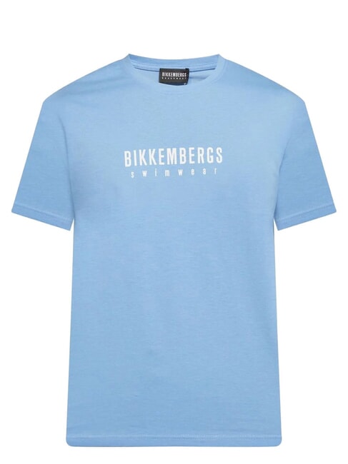 ICONIC Tricou din bumbac, cu m&acirc;necă scurtă azur - tricou
