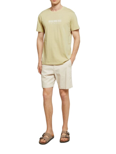 ICONIC Tricou din bumbac, cu m&acirc;necă scurtă bej - tricou