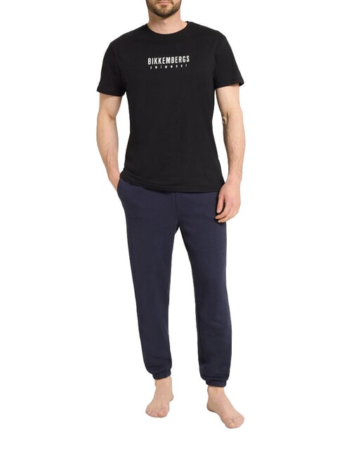 ICONIC Tricou din bumbac, cu m&acirc;necă scurtă negru - tricou