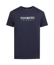 BIKKEMBERGS ICONIC Tricou din bumbac, cu m&acirc;necă scurtă marina - tricou - 5