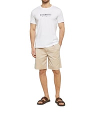 BIKKEMBERGS ICONIC Tricou din bumbac, cu m&acirc;necă scurtă alb - tricou - 4