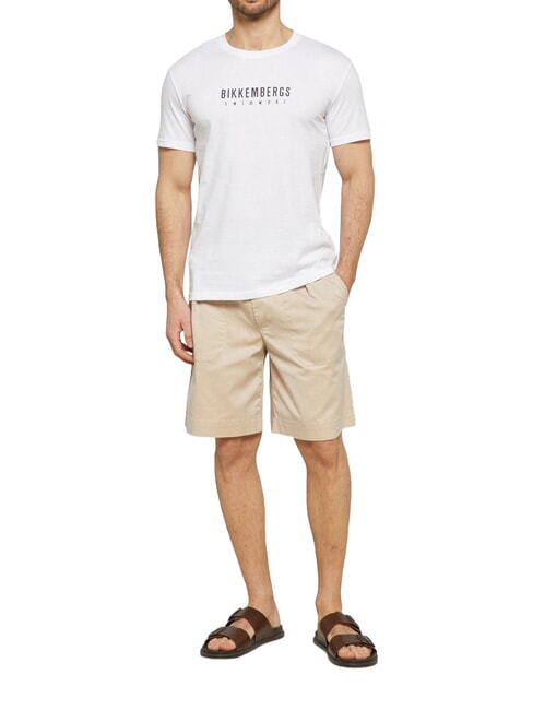 ICONIC Tricou din bumbac, cu m&acirc;necă scurtă alb - tricou