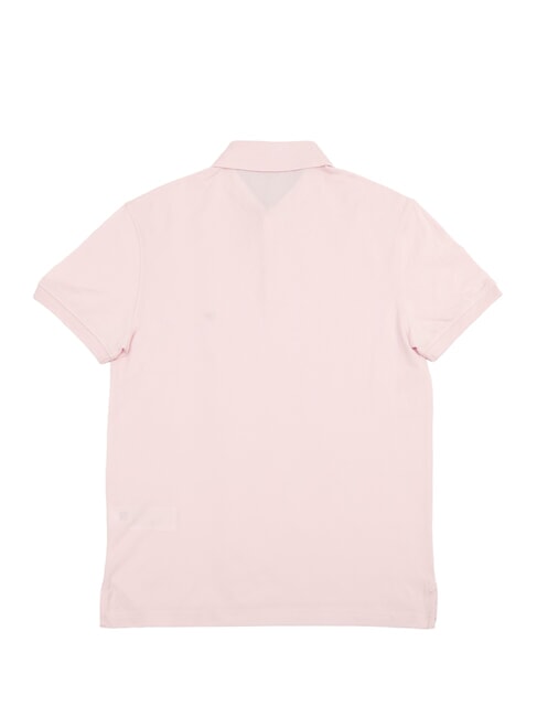 TH Tricou polo cu m&acirc;necă scurtă roz deschis - maiou Polo