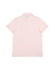 TOMMY HILFIGER TH Tricou polo cu m&acirc;necă scurtă roz deschis - maiou Polo - 3
