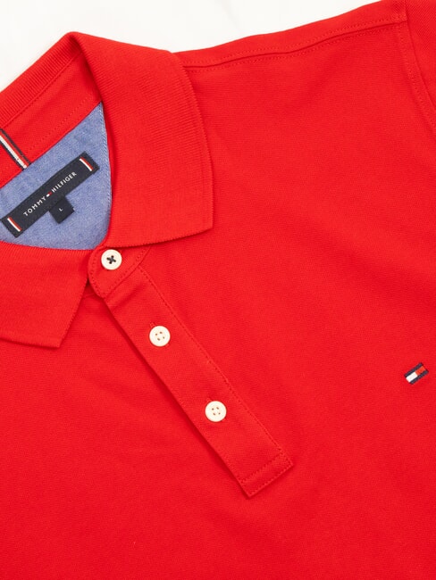 TH Tricou polo cu m&acirc;necă scurtă roșu primar - maiou Polo