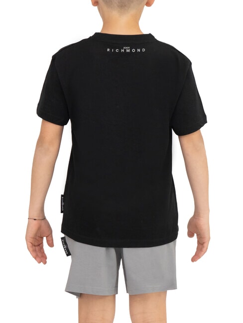 RUNDAVO Tricou + Pantaloni scurți negru argintiu - Treninguri pentru copii