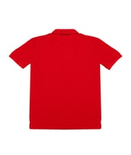 TOMMY HILFIGER TH Tricou polo cu m&acirc;necă scurtă din bumbac roșu primar - maiou Polo - 3