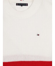 TOMMY HILFIGER KIDS BIMBO Pulover de bumbac alb - Pulovere pentru copii - 2