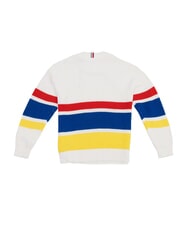 TOMMY HILFIGER KIDS BIMBO Pulover de bumbac alb - Pulovere pentru copii - 3