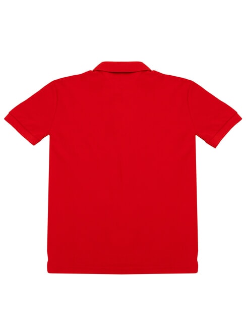TH Tricou polo cu m&acirc;necă scurtă din bumbac roșu primar - maiou Polo