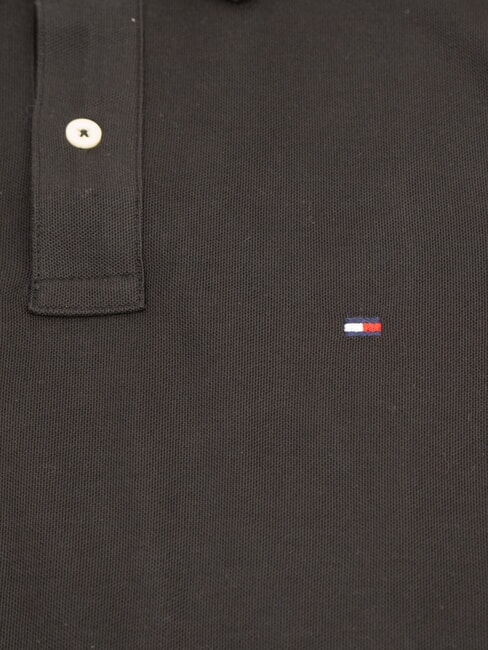 TH Tricou polo cu m&acirc;necă scurtă din bumbac piqu&eacute; ck negru - maiou Polo