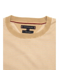 TOMMY HILFIGER TH Pulover din amestec de bumbac roz clasic / alb optic - Pulovere pentru bărbați - 3