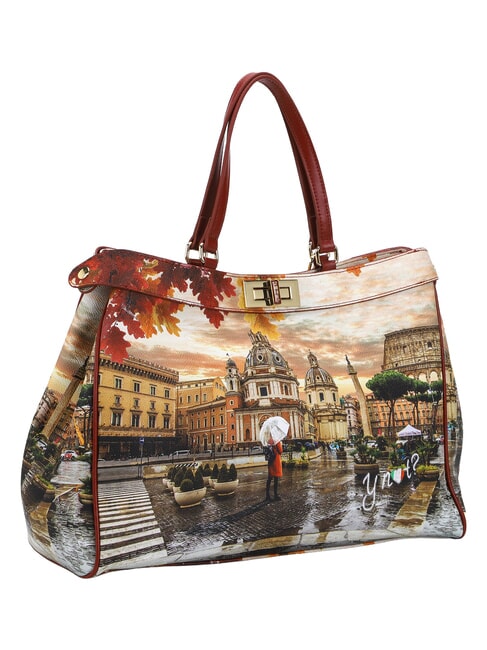 YESBAG Geantă de umăr XL Roma plouă - Genți femei
