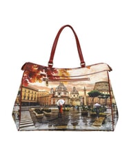 YNOT YESBAG Geantă de umăr XL Roma plouă - Genți femei - 3