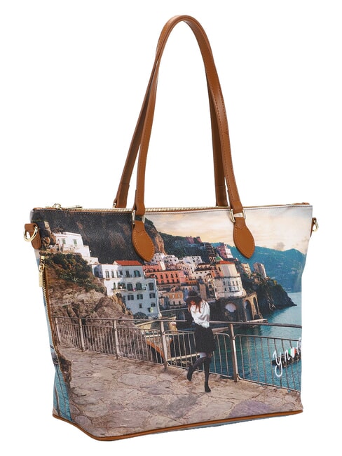YESBAG Geantă de cumpărături L, geantă de umăr coasta de iarnă - Genți femei