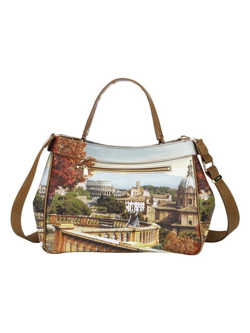 YESBAG Geantă de m&acirc;nă L, cu curea de umăr Peisajul Romei - Genți femei