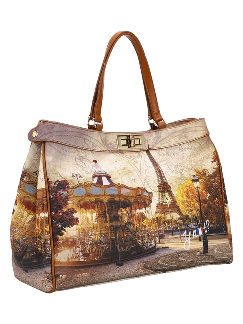 YESBAG Geantă de umăr XL Paris amuzant - Genți femei