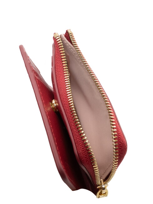 METALLIC PATENT Portofel din piele sangrie - Portofele femei