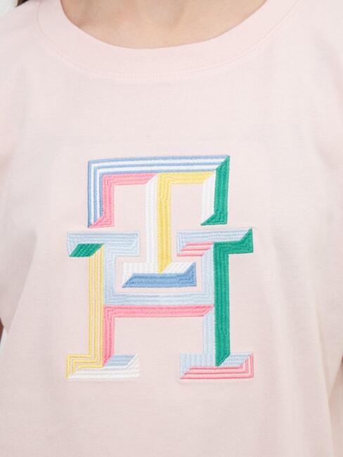 KIDS BIMBA Tricou din bumbac roz fantezist - Tricou copil