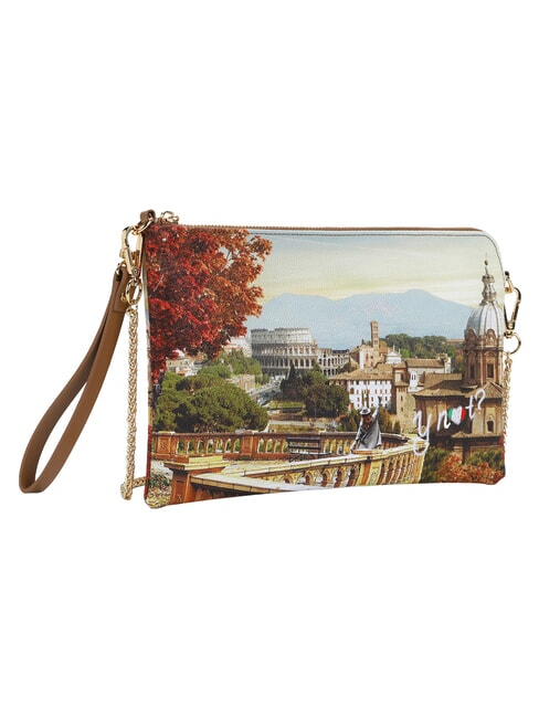 YESBAG Geantă tip clutch plată cu manșetă Peisajul Romei - Genți femei