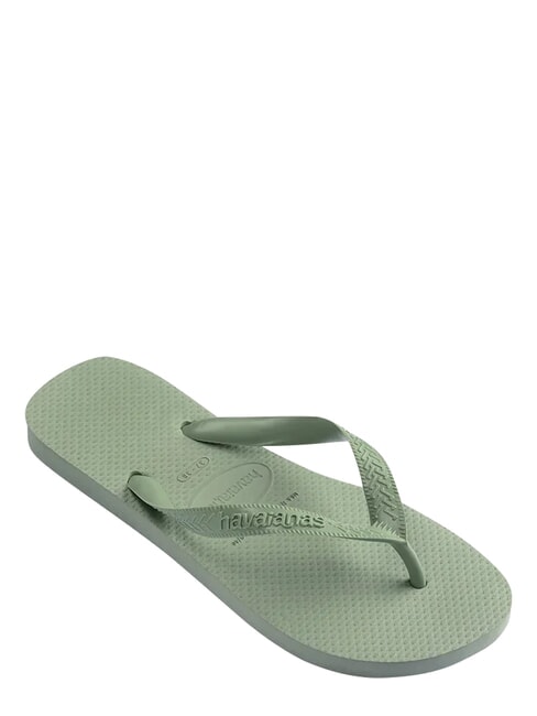 TOP SENSES Papuci flip-flop verde fum - Pantofi femei