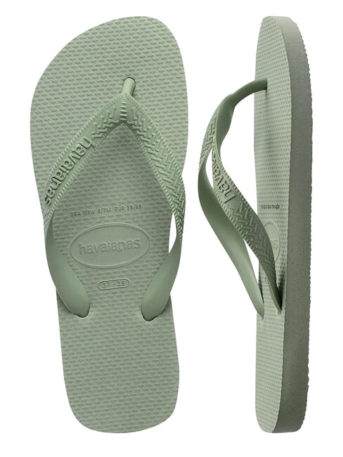 TOP SENSES Papuci flip-flop verde fum - Pantofi femei