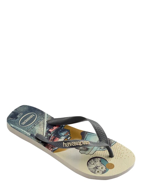 TOP HARRY POTTER Papuci flip-flop bej/gri oțel - Pantofi unisex
