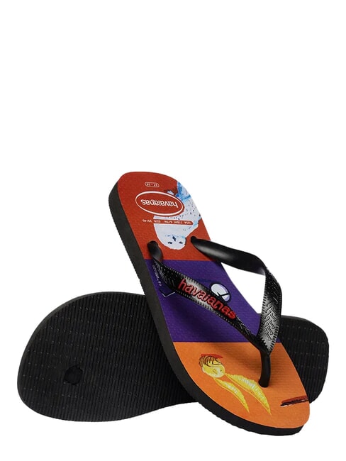 TOP HARRY POTTER Papuci flip-flop negru negru - Pantofi unisex