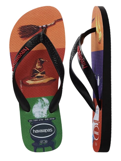 TOP HARRY POTTER Papuci flip-flop negru negru - Pantofi unisex