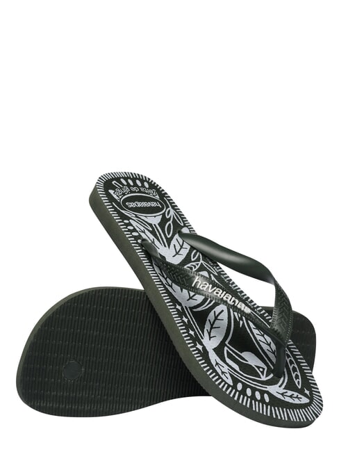 TOP JARDIM NOTURNO Papuci flip-flop olivegreen - Pantofi unisex