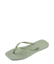 HAVAIANAS SLIM SQUARE Flip Flops cu v&acirc;rful pătrat verde fum - Pantofi femei - 3