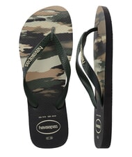 HAVAIANAS Haltere TOP CAMU negru/verde măsliniu - Pantofi unisex - 5