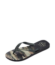 HAVAIANAS Haltere TOP CAMU negru/verde măsliniu - Pantofi unisex - 6
