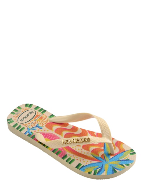 TOP BOSSA Papuci flip-flop cremă de unt - Pantofi unisex