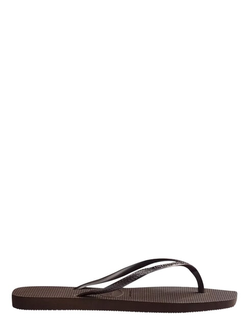 SLIM SQUARE Flip Flops cu v&acirc;rful pătrat Darkbro - Pantofi femei