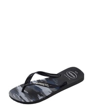 HAVAIANAS Haltere TOP CAMU NEGRU / ALB - Pantofi unisex - 4